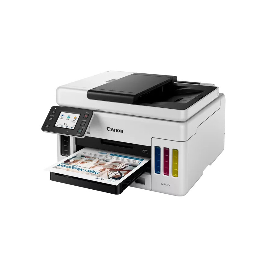 Imprimante jet d'encre MegaTank rechargeable 3-en-1 avec connexion sans fil Canon MAXIFY GX6050