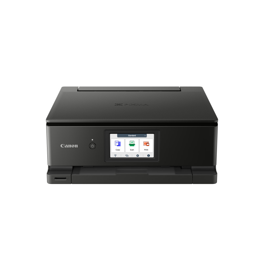 Imprimante photo jet d'encre couleur multifonction Wi-Fi Canon PIXMA TS8750, noire