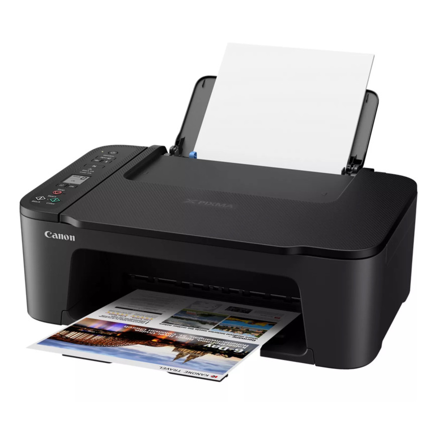 Imprimante photo jet d'encre couleur 3-en1 sans fil Canon PIXMA TS3550i, noire
