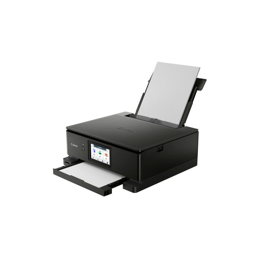 Imprimante photo jet d'encre couleur multifonction Wi-Fi Canon PIXMA TS8750, noire