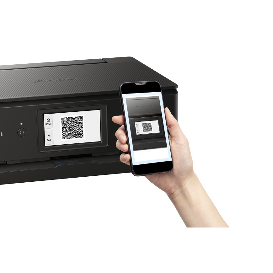 Imprimante photo jet d'encre couleur multifonction Wi-Fi Canon PIXMA TS8750, noire