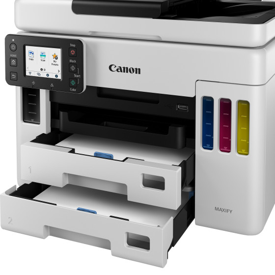 Imprimante jet d'encre MegaTank multifonction rechargeable couleur sans fil Canon MAXIFY GX7050