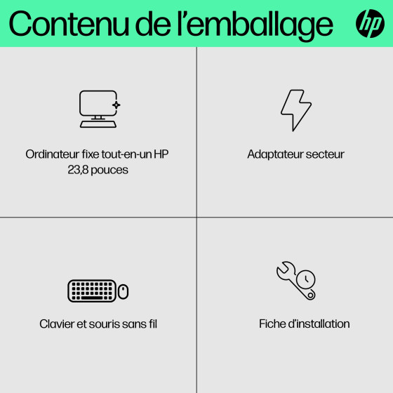 PC tout-en-un HP 24-cr0061nf