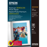 Epson Premium Semigloss Photo Paper - Papier photo semi-glacé A4 - 20 feuilles (C13S041332)