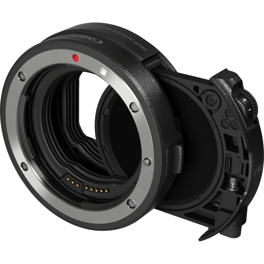 Bague d'adaptation monture avec filtre insérable EF-EOS R avec filtre A variable insérable neutre (ND)