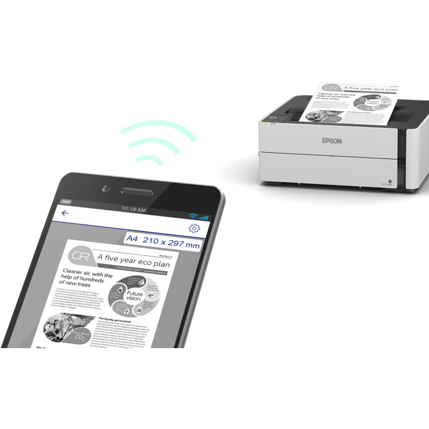Imprimante Epson EcoTank M1180 – monochrome à réservoirs rechargeables (C11CG94404)