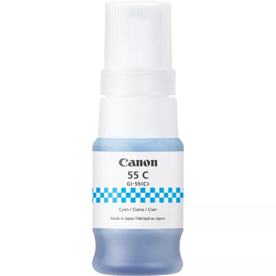 Bouteille d'encre cyan Canon GI-55C