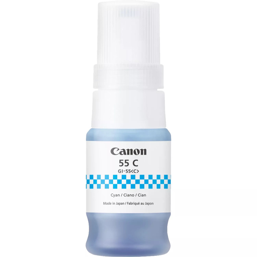 Bouteille d'encre cyan Canon GI-55C