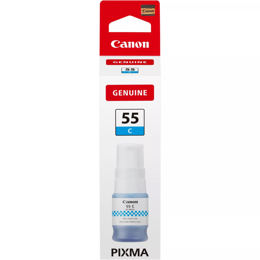 Bouteille d'encre cyan Canon GI-55C