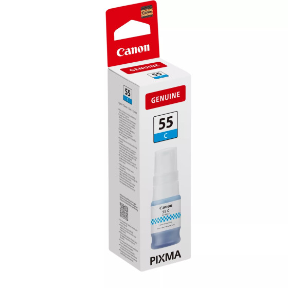 Bouteille d'encre cyan Canon GI-55C