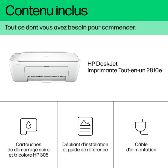 Imprimante Tout-en-un HP DeskJet 2810e