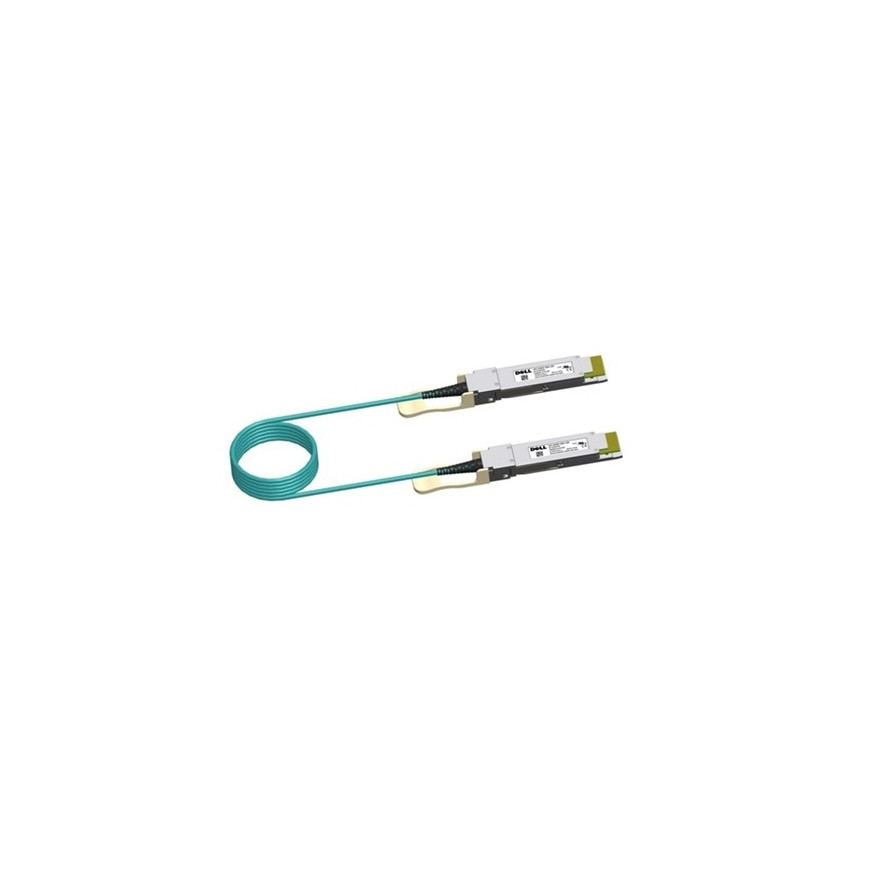 Câble réseau Dell 200GbE QSFP28-DD Active Câble en Optique No FEC 5 m