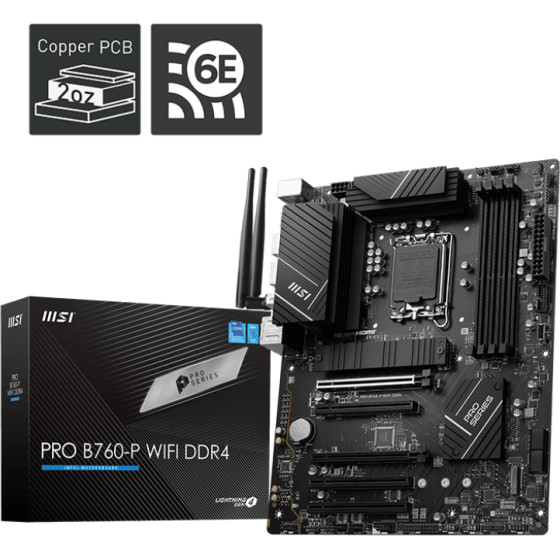 Carte Mère Intel MSI PRO B760-P WIFI - DDR4 (911-7D98-037)