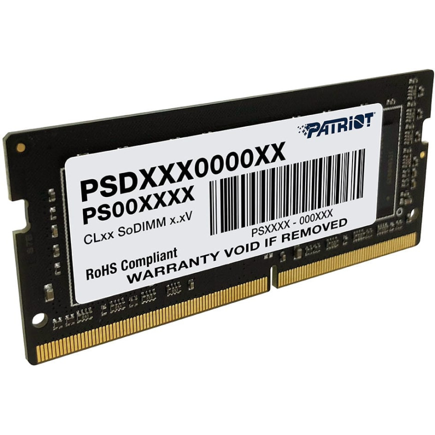 Barrette mémoire Patriot Signature 16GB SO-DIMM DDR4 3200 MHz CL22 - Pc Portable (PSD416G32002S)