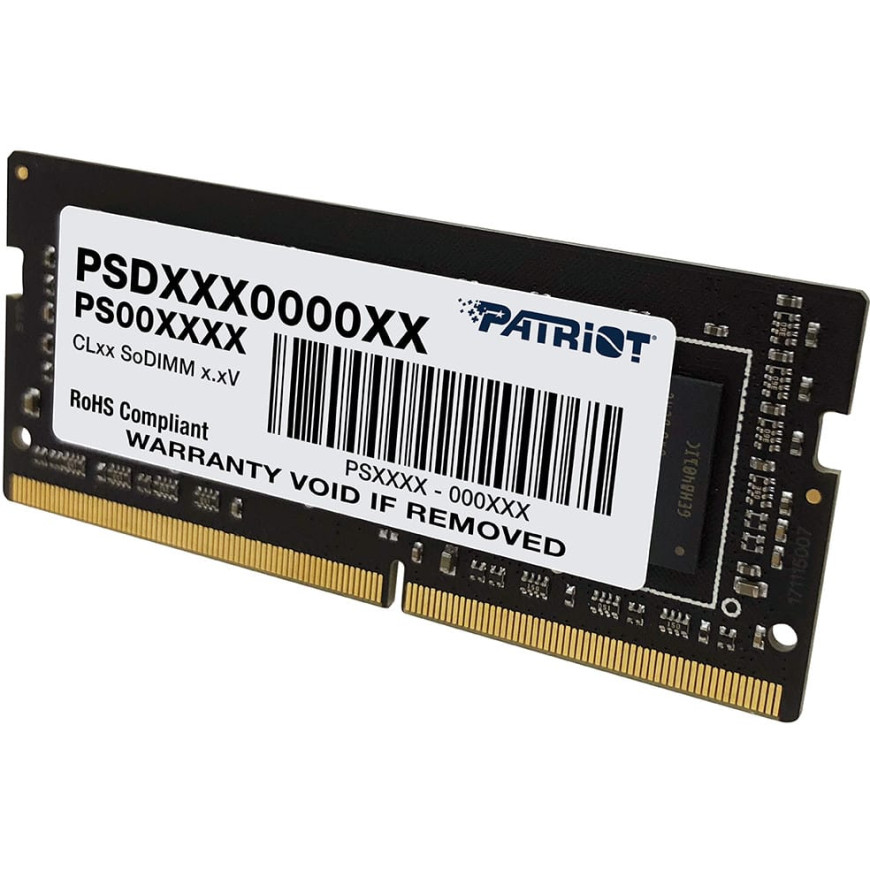 Barrette mémoire Patriot Signature 16GB SO-DIMM DDR4 3200 MHz CL22 - Pc Portable (PSD416G32002S)