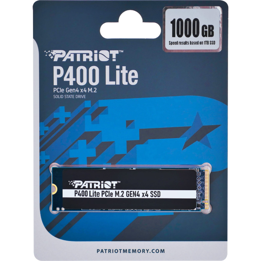 Disque Dur interne SSD Patriot P400 Lite M.2 2280 PCIe Gen4 x4 NVMe 1 To (P400LP1KGM28H)