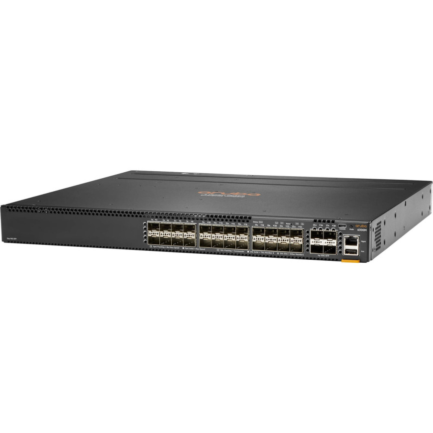 Switch Administrable Aruba CX 6300M de couche 3 - 24 ports 10G SFP+ et 4 ports SFP56 (JL658A)