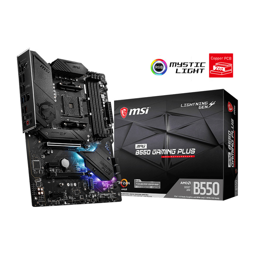 Carte Mère AMD MSI MPG B550 GAMING Plus (911-7C56-075)