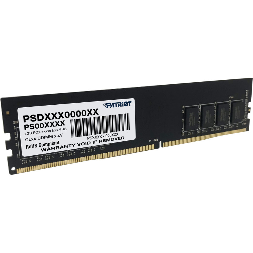 Barrette mémoire Patriot Signature 16GB U-DIMM DDR4 3200 MHz CL22 - Pc Bureau (PSD416G32002)