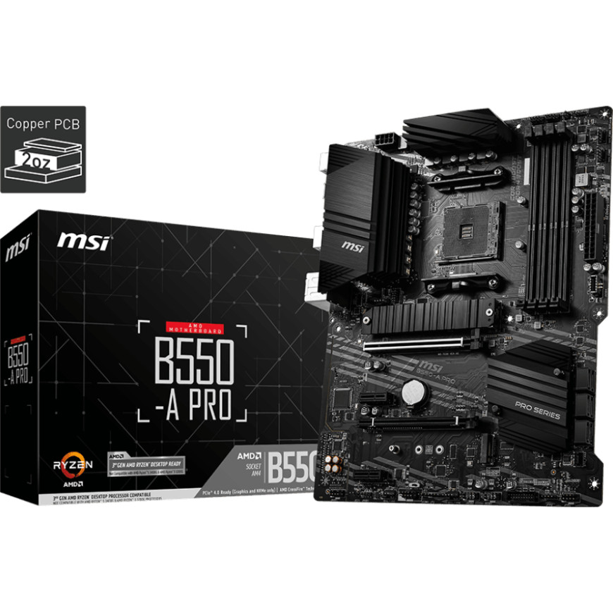 Carte Mère MSI AMD B550-A PRO Gaming Plus (911-7C56-076)