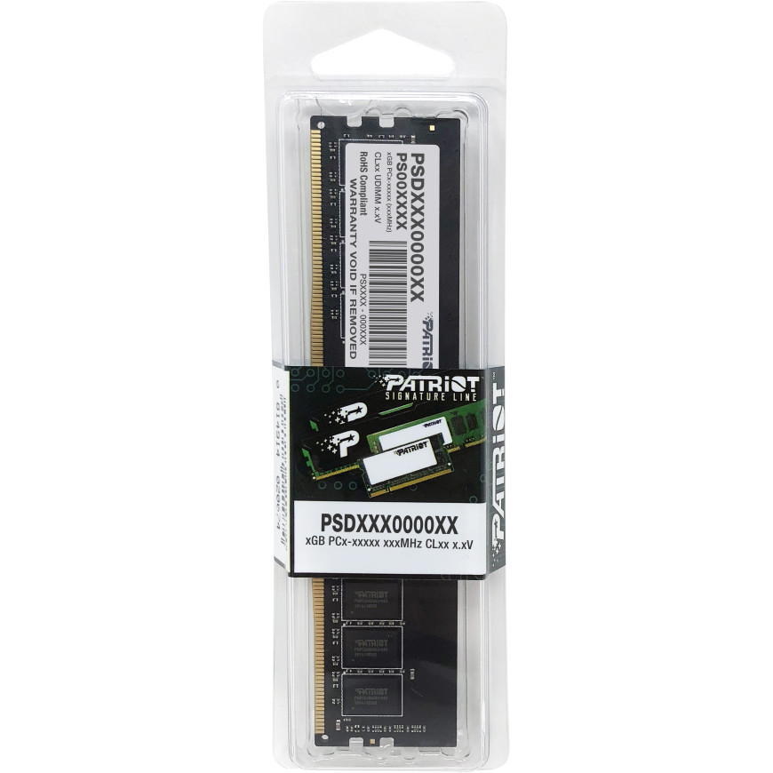 Barrette mémoire Patriot Signature 16GB U-DIMM DDR4 3200 MHz CL22 - Pc Bureau (PSD416G32002)