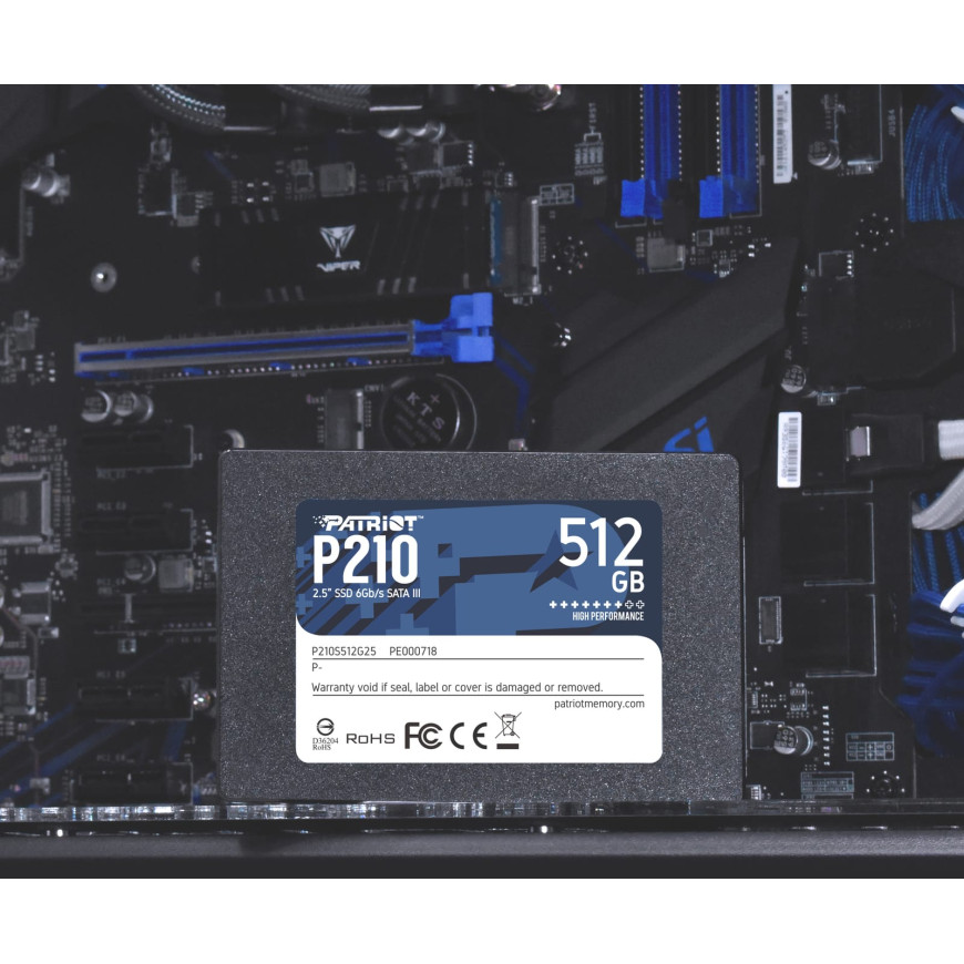 Disque Dur interne SSD Patriot P210 SATA III 2.5" 512 Go (P210S512G25)