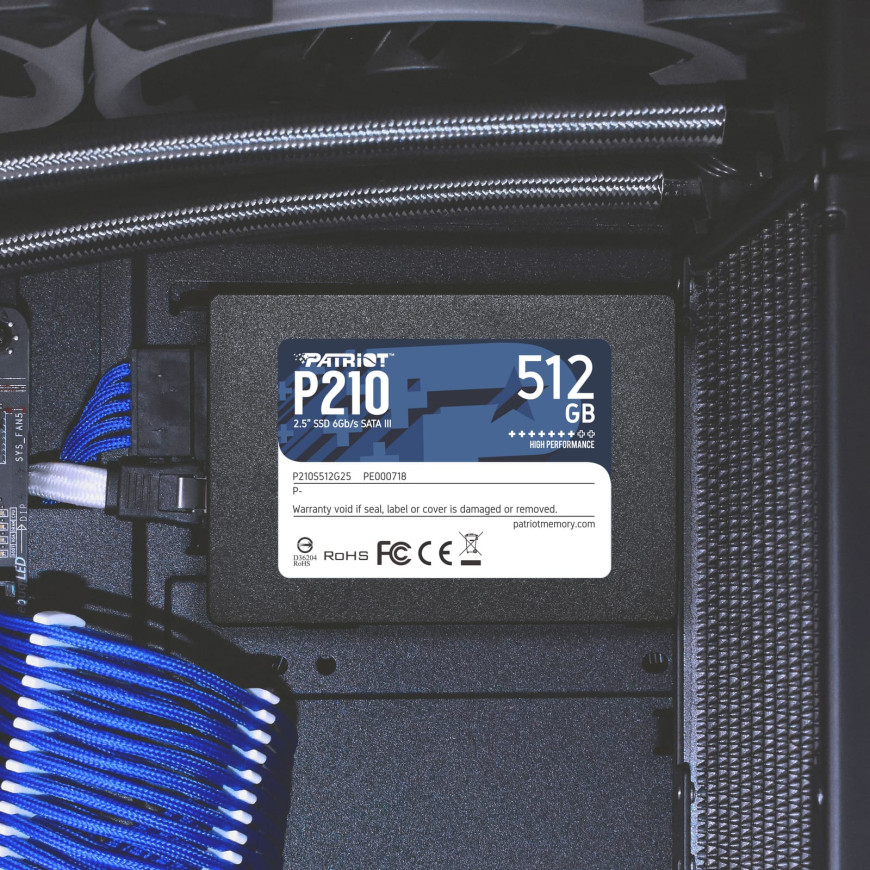 Disque Dur interne SSD Patriot P210 SATA III 2.5" 512 Go (P210S512G25)
