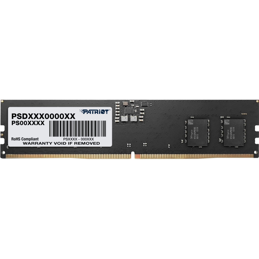 Barrette mémoire Patriot signature line 16GB U-DIMM DDR5 5600 MHz CL46 - Pc Bureau (PSD516G56002)