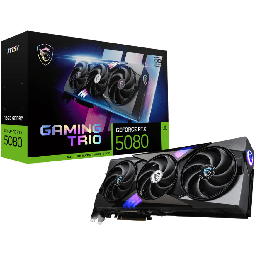 Carte Graphique MSI GeForce® RTX 5080 16G GAMING TRIO (912-V531-006)