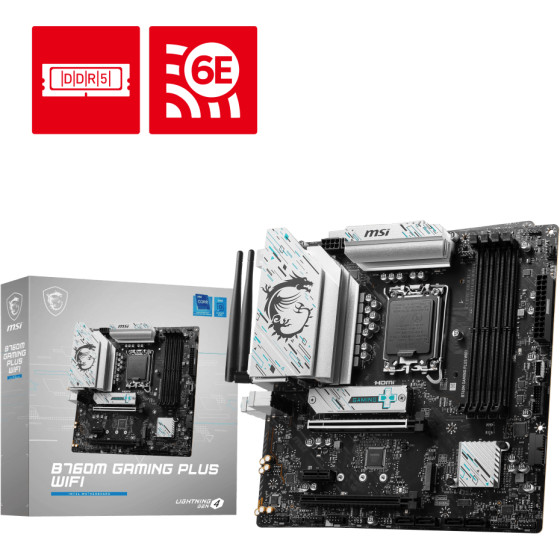Carte Mère MSI B760M Gaming Plus WIFI (911-7D99-051)