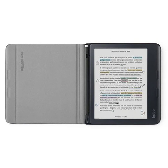 Kobo Libra Colour Notebook SleepCover Noir