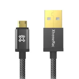 Câble XtremeMac Micro-USB à USB Pemium - 1,2M - Noir (XCL-RMU-13)