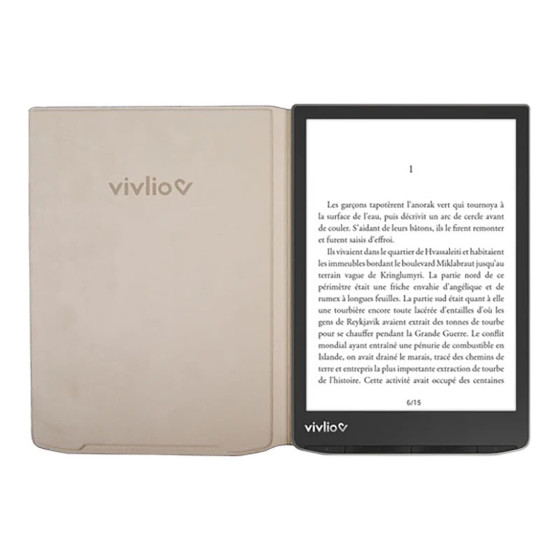 Vivlio Housse de protection intelligente pour InkPad 4 et InkPad Color 3 - Noir