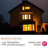 Priska FR Dual Pack - Lot de 2 Prises Wi-Fi avec compteur de consommation
