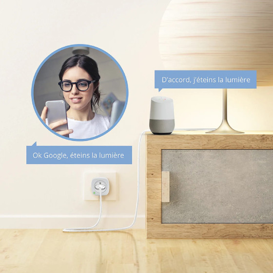METRONIC - Prise intelligente connectée Wi-Fi 16A