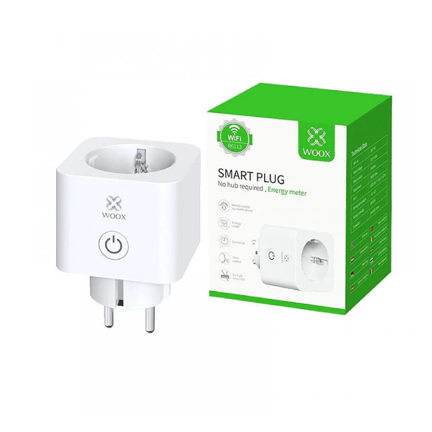 Woox - Prise intelligente UE Schuko avec surveillance de l'énergie R6113