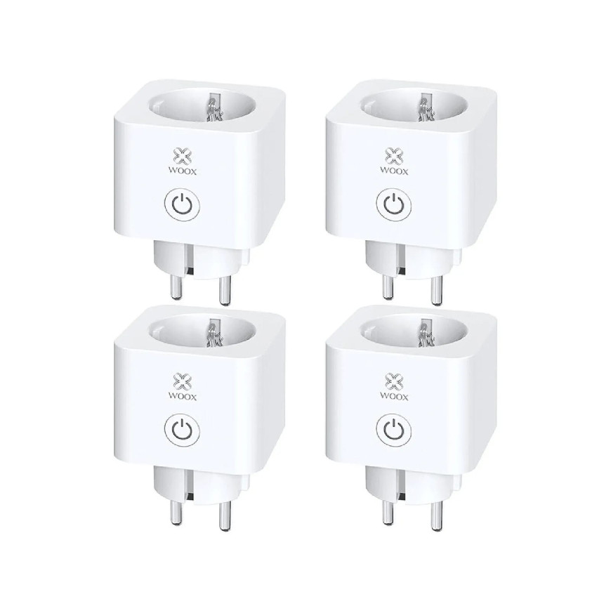 Woox - Prise intelligente UE Schuko avec surveillance de l'énergie R6113-4pack
