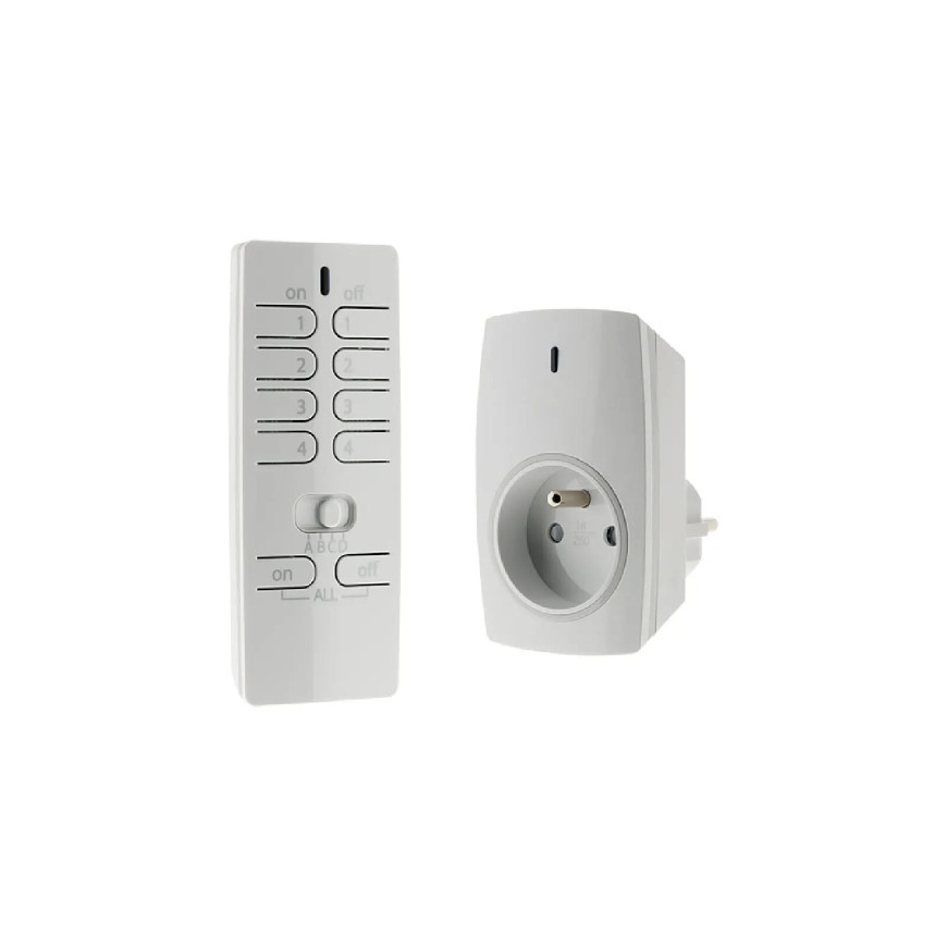 Prise connectée avec télécommande 16 canaux - Otio
