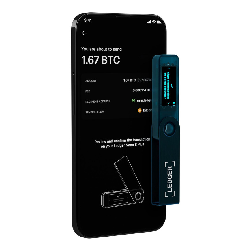 Ledger Nano S Plus Bleu saphir