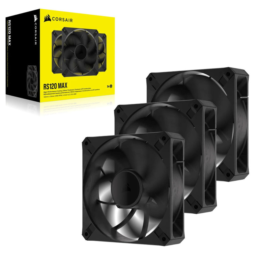 Corsair RS120 MAX Triple Pack Noir