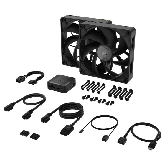 Corsair iCUE LINK RX140 MAX Dual Pack (Noir)
