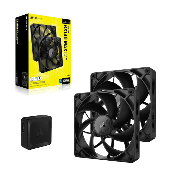 Corsair iCUE LINK RX140 MAX Dual Pack (Noir)