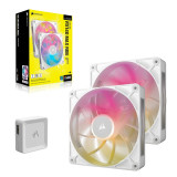 Corsair iCUE LINK RX140 MAX RGB Dual Pack (Blanc)