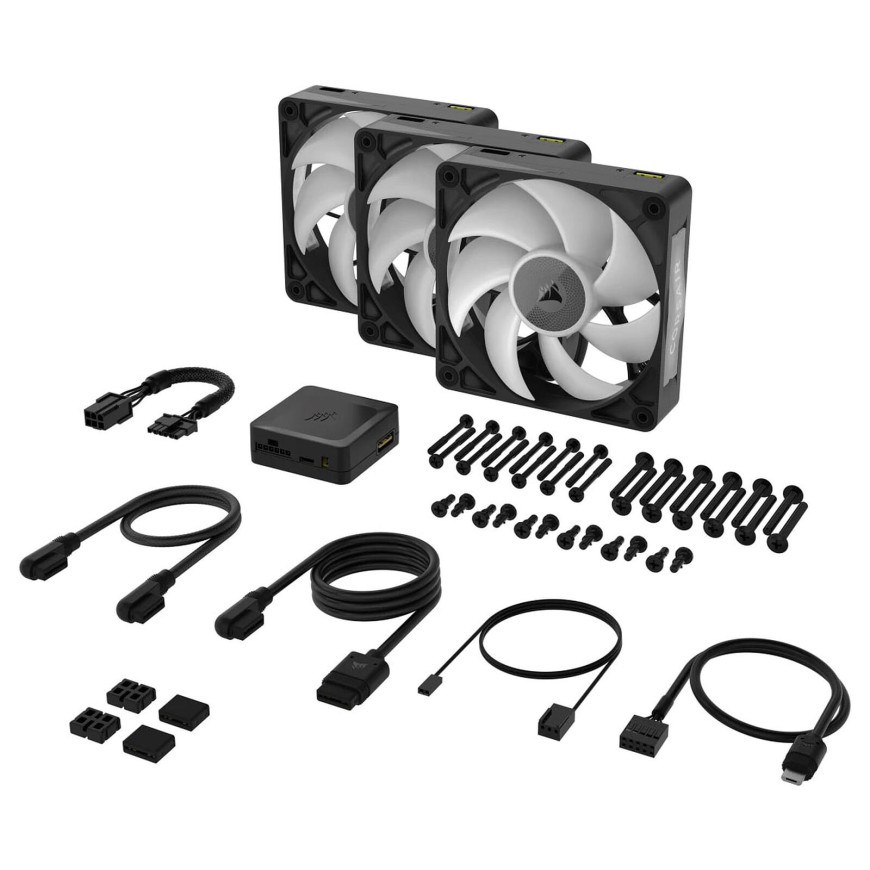 Corsair iCUE LINK RX120 MAX RGB Triple Pack (Noir)