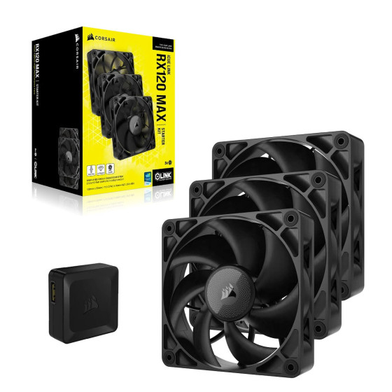 Corsair iCUE LINK RX120 MAX Triple Pack (Noir)