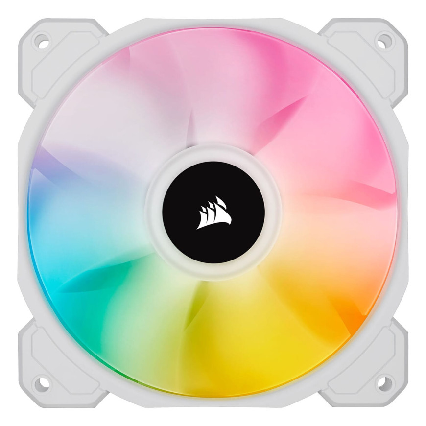 Corsair SP120 RGB ELITE Triple Pack Blanc + Ligthing Node CORE