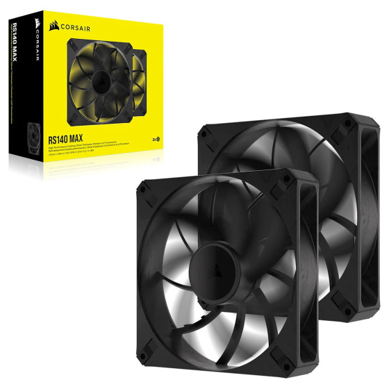Corsair RS140 MAX Dual Pack Noir