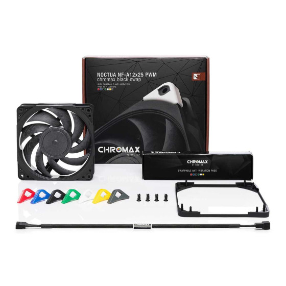 Noctua NF-A12x25 PWM chromax.black.swap
