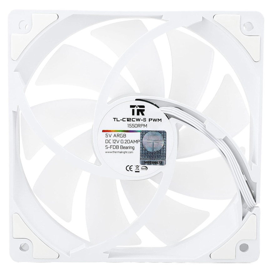 Thermalright TL-C12CW-S - Blanc (Par 3)