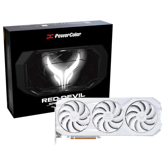 PowerColor Red Devil Spectral White AMD Radeon RX 9070 XT 16GB OC
